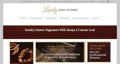Desktop Screenshot of lovelyjewelryorganizers.com